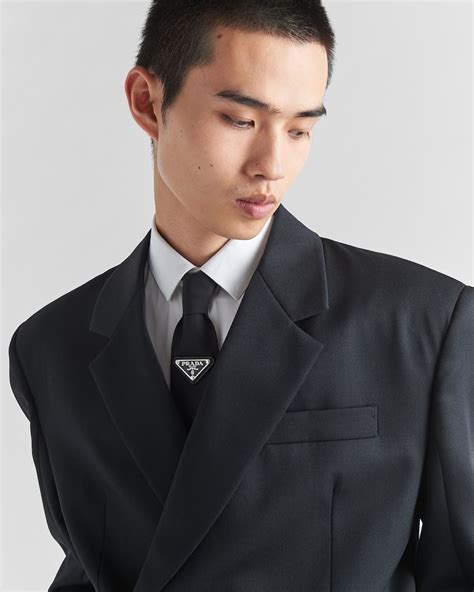 prada black tie|re nylon gabardine.